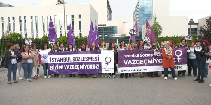 İSTANBUL SÖZLEŞMESİ DAVASININ ARDINDAN DANIŞTAY ÖNÜNDE AÇIKLAMA