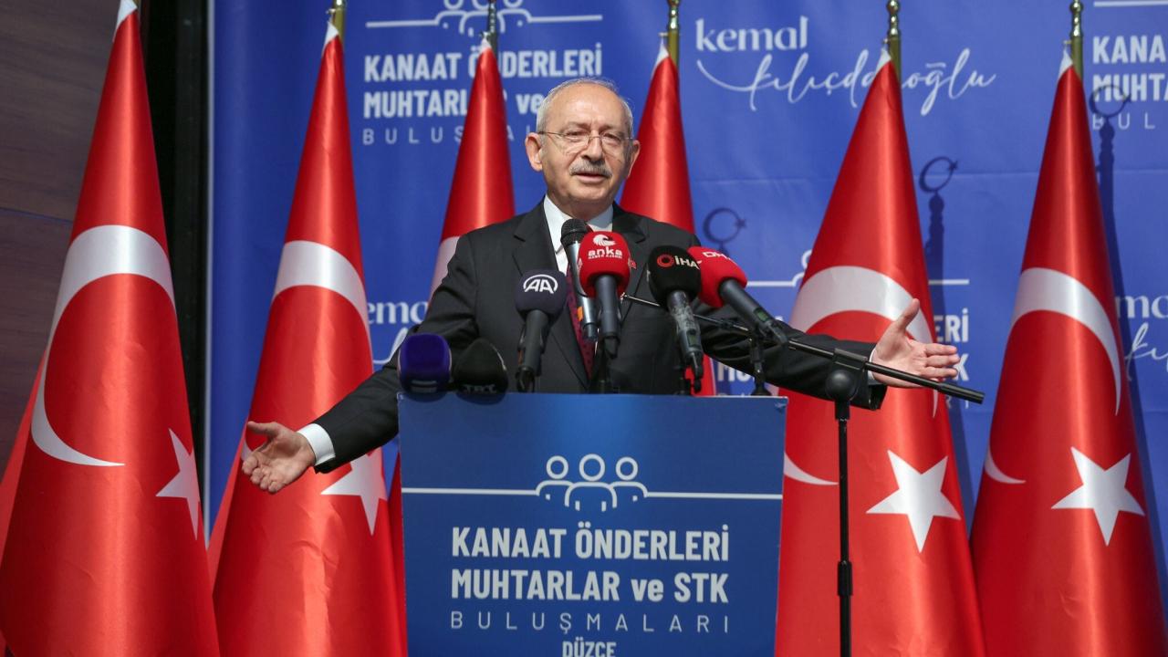 CHP Lideri Kılıçdaroğlu; Düzce’de Kanaat Önderleri, Muhtarlar ve STK Temsilcileri Buluşmasında Konuştu