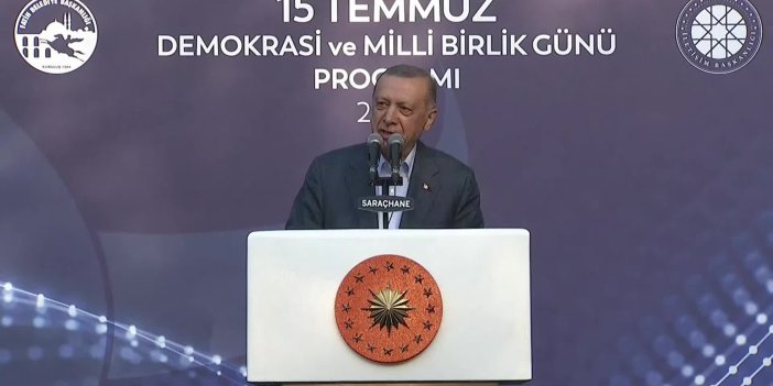 ERDOĞAN:  SON SÖZÜ TOP, TÜFEK DEĞİL İMAN BELİRLER