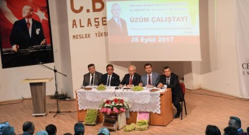 CHP GENEL BAŞKANI KEMAL KILIÇDAROĞLU, ALAŞEHİR’DE DÜZENLENEN "ÜZÜM ÇALIŞTAYI"NA KATILDI