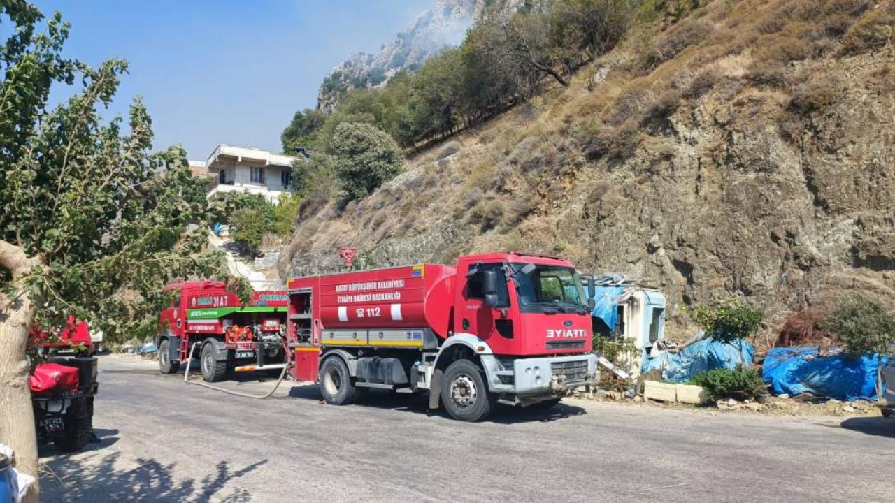 HABİB-İ NECCAR DAĞI'NDA ÇIKAN YANGIN KISA SÜREDE KONTROL ALTINA ALINDI