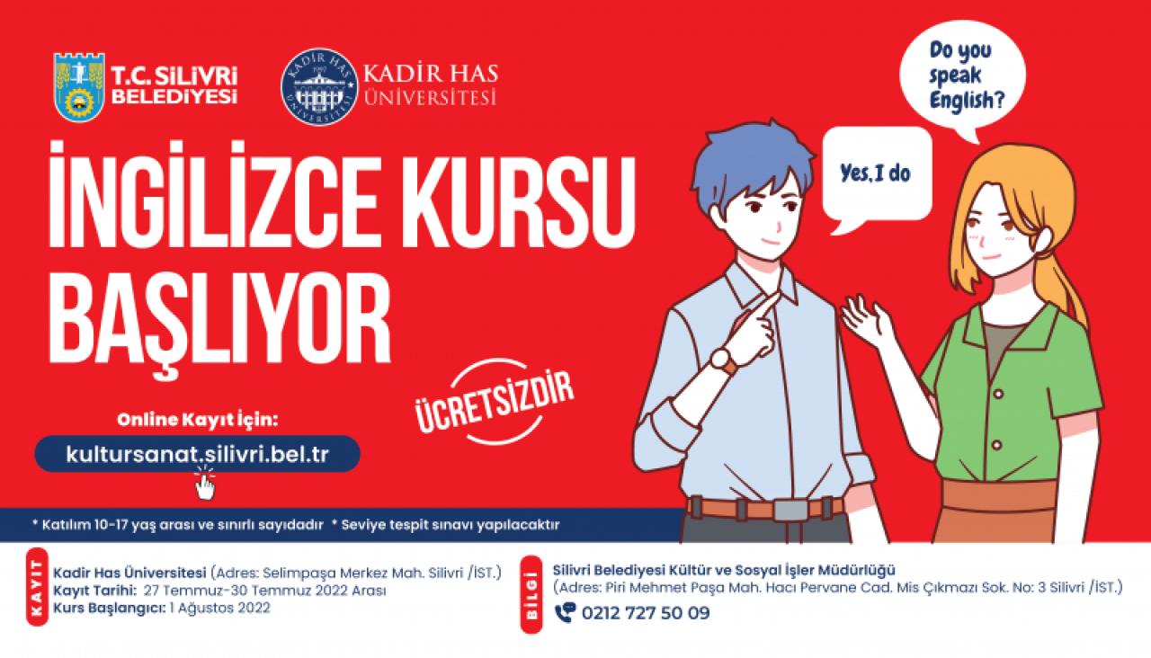 SİLİVRİ BELEDİYESİNDEN ÖĞRENCİLERE ÜCRETSİZ İNGİLİZCE KURSU