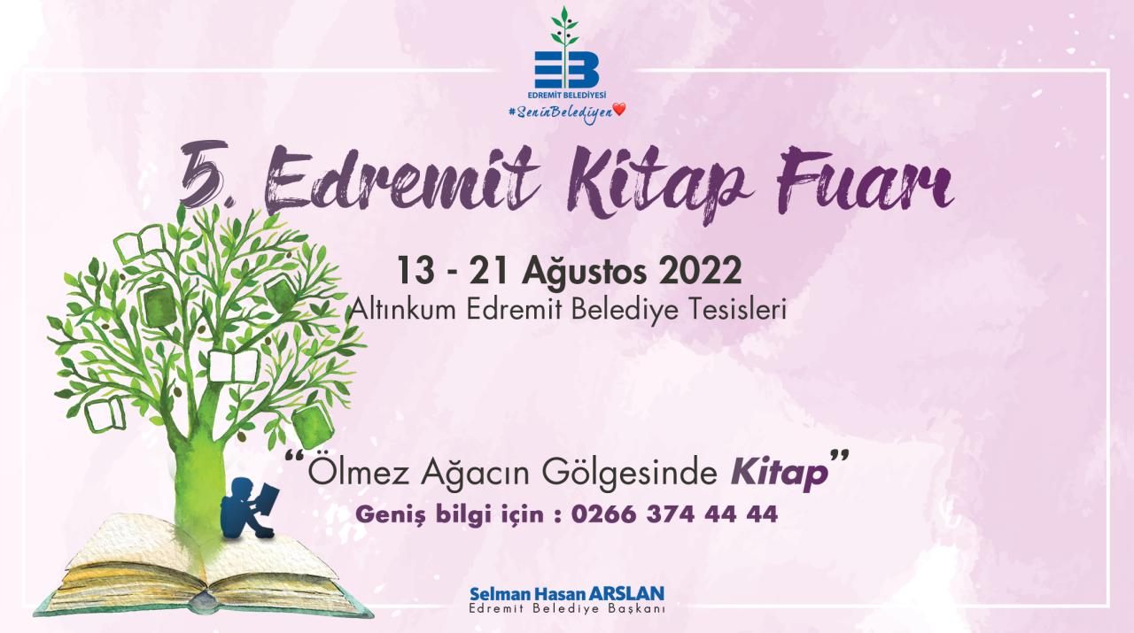 5. Edremit Kitap Fuarı Cumartesi Başlıyor!