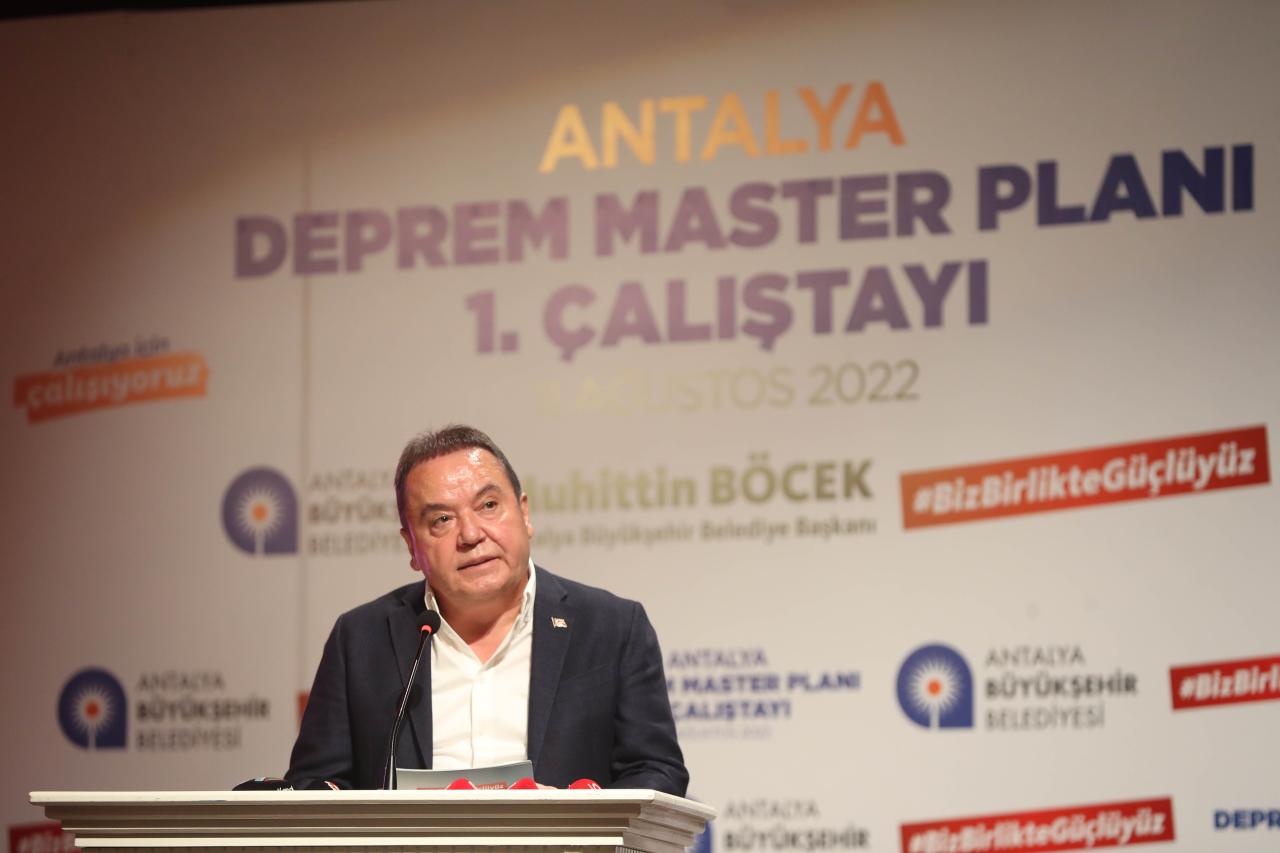 Antalya Deprem Master Planı 1. Çalıştayı Düzenlendi