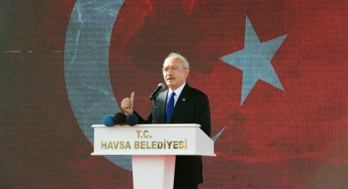 CHP GENEL BAŞKANI KEMAL KILIÇDAROĞLU, HAVSA BELEDİYESİ ARITMA TESİSİNİN AÇILIŞ TÖRENİNDE KONUŞTU