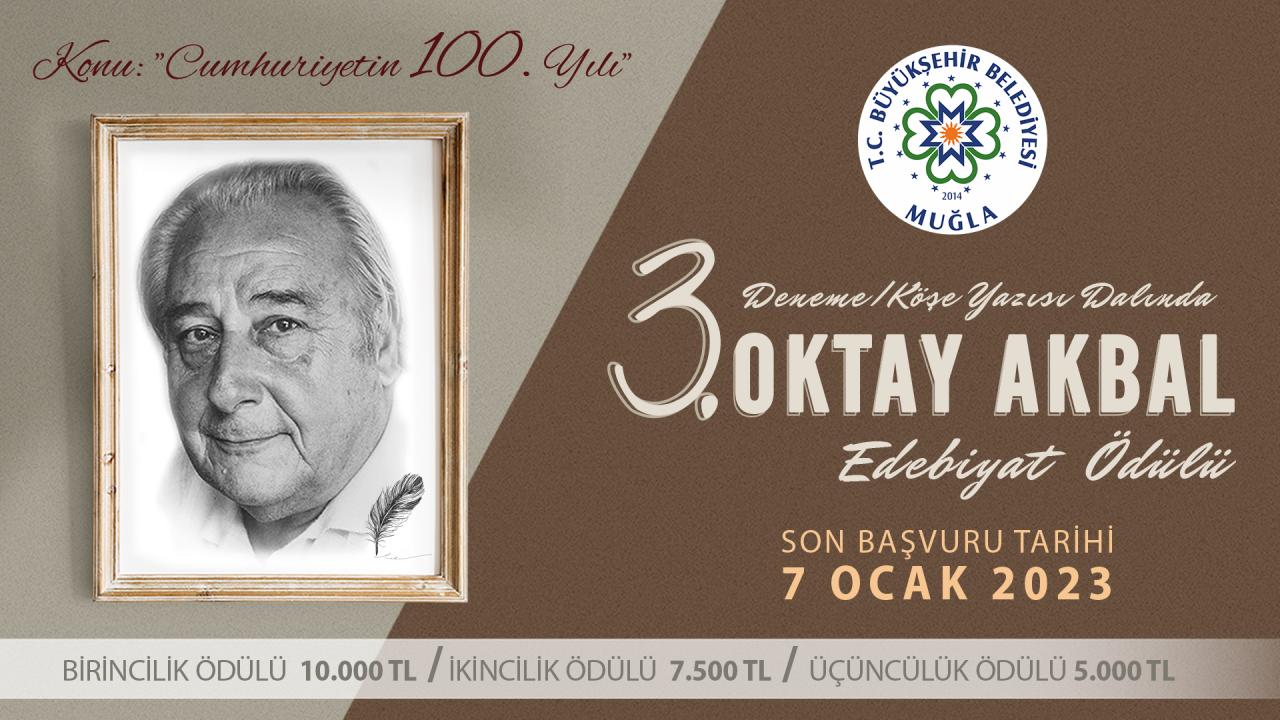 Oktay Akbal Edebiyat Ödülü başvuruları başladı