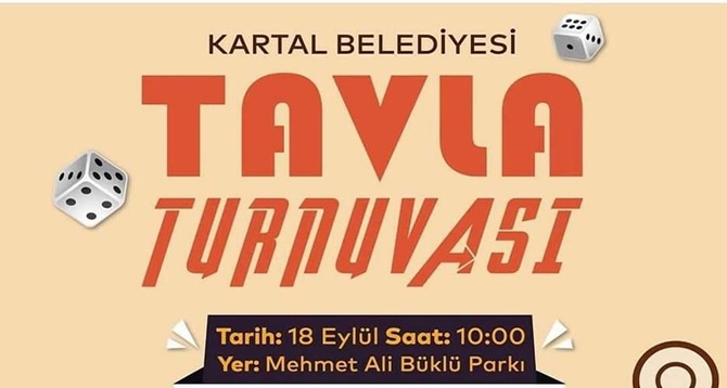 KARTAL’DA TAVLA TURNUVASI HEYECANI BAŞLIYOR