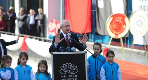 CHP GENEL BAŞKANI KEMAL KILIÇDAROĞLU’NUN BURSA-NİLÜFER BELEDİYESİ TARAFINDAN YAPILAN CİMNASTİK SALONUNUN AÇILIŞINDA YAPTIĞI KONUŞMA