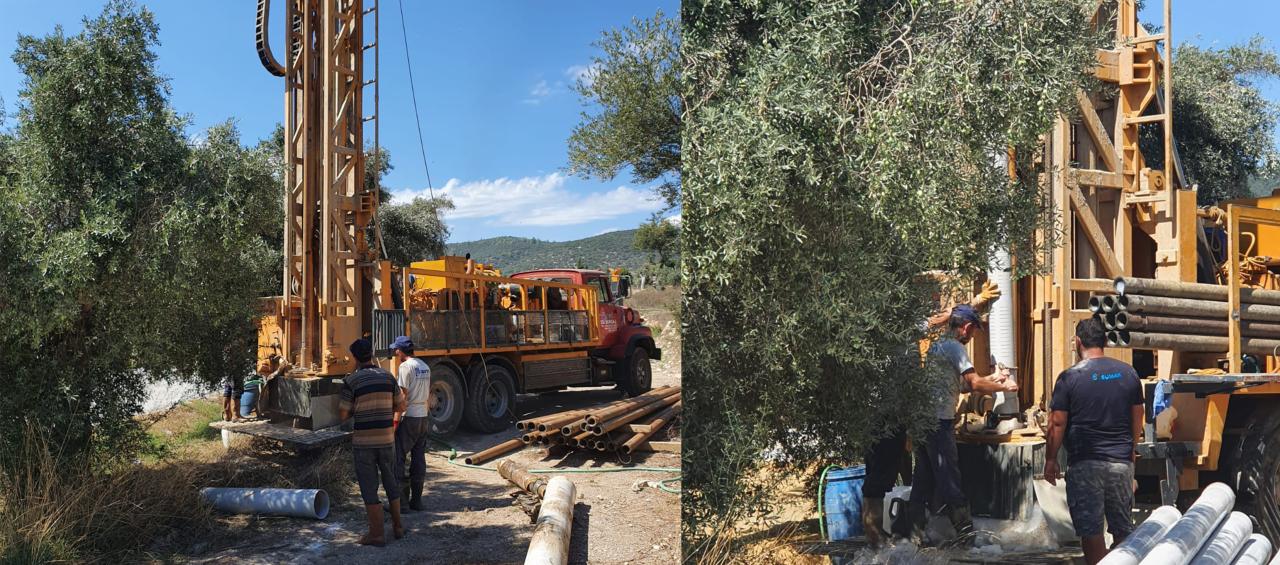 Büyükşehir, Milas Kemikler Mahallesine yeni su kaynağı sağlıyor