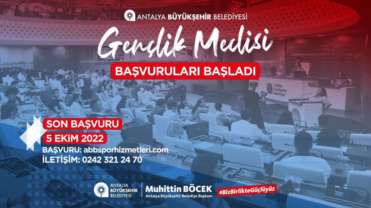 Büyükşehir Gençlik Meclisine Başvurular Başladı