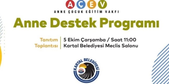 Kartal Belediyesi’nde Anne Destek Programı Eğitim Projesi Başlıyor