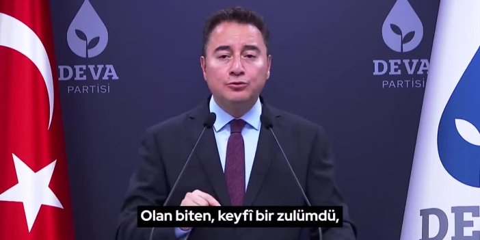 BABACAN:  SANSÜR YASASINI MİLLETE DAYATIYORSUNUZ