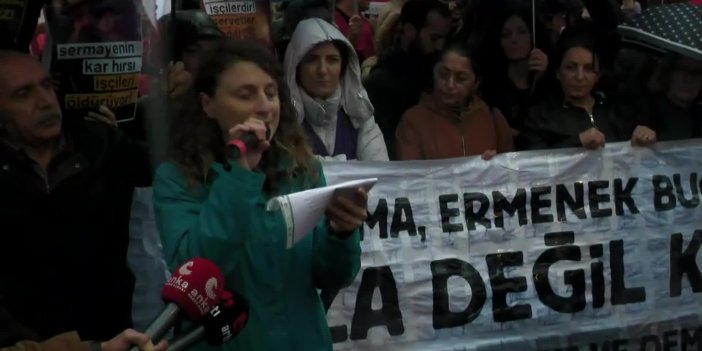 İSTANBUL’DA “MADEN FACİASI” PROTESTOSU