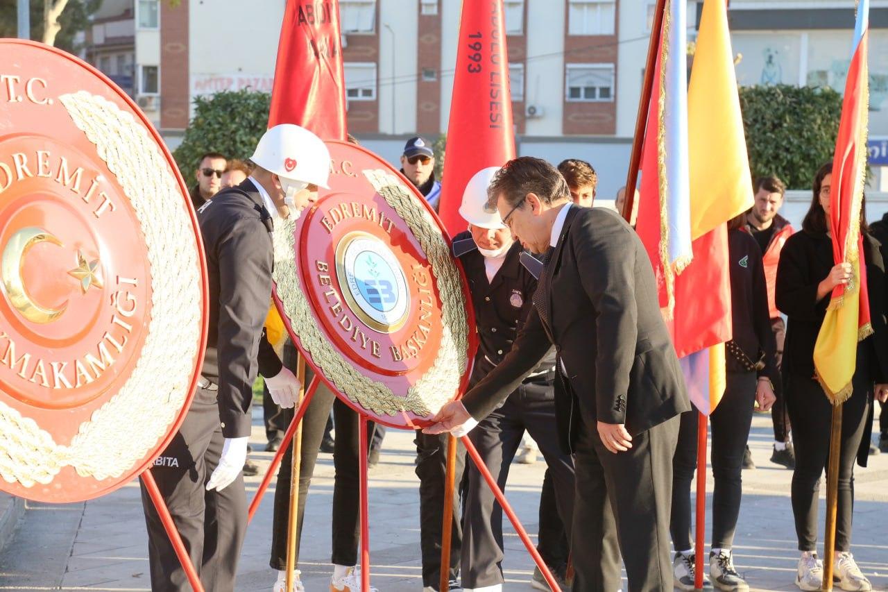 Ulu Önder Mustafa Kemal Atatürk Edremit’te Anıldı