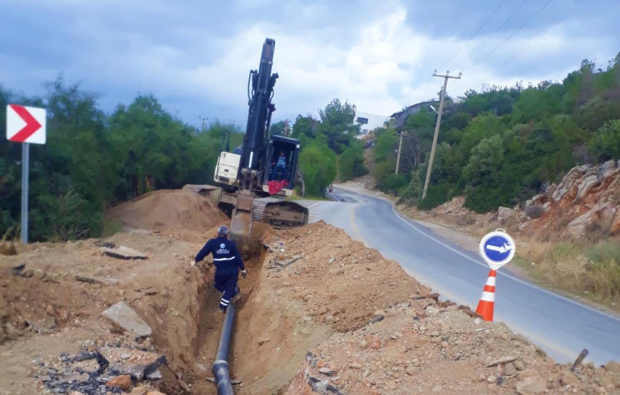 Büyükşehir, 2022 Yılında Bodrum’da 25 Mahallede İçme Suyu Çalışması Yaptı