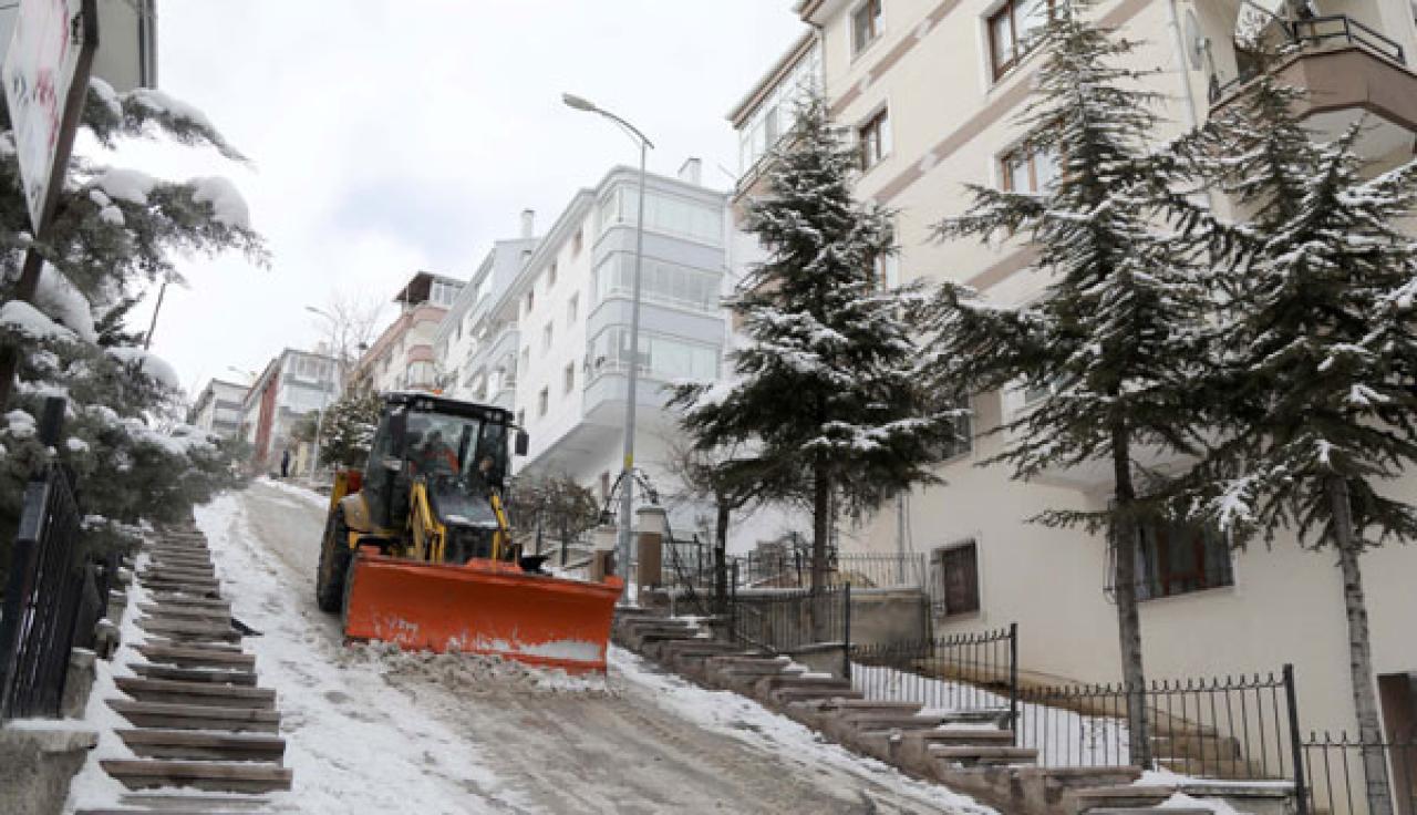 Çankaya Kar Yağışına Karşı Teyakkuzda