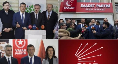 CHP HEYETİ; HDP, SP VE VATAN PARTİSİNİ ZİYARET ETTİ