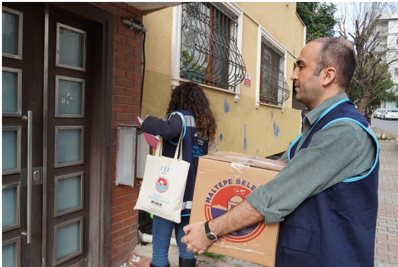 Afetzedelere Maltepe desteği