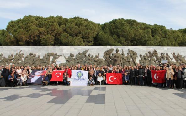 Bakırköylüler Şehitlerimizi Çanakkale’de Andı