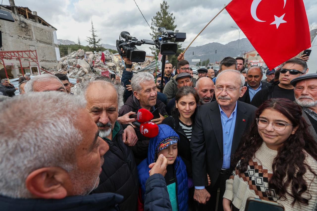 CHP Genel Başkanı ve Millet İttifakı Cumhurbaşkanı Adayı Kemal Kılıçdaroğlu, Afet Bölgesi Onikişubat'ta