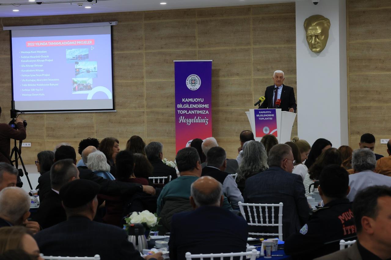 Başkan Gürün kamuoyu bilgilendirme toplantısı ile hizmetleri değerlendirdi