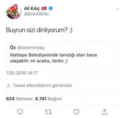 Başkan twitterdan hızır gibi yetişti