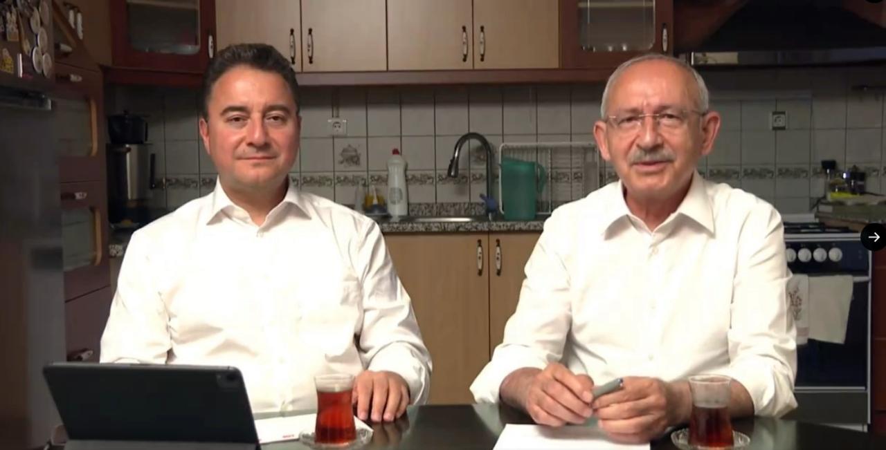 CHP Lideri, Cumhurbaşkanı Adayı Kılıçdaroğlu ve DEVA Lideri Babacan: 