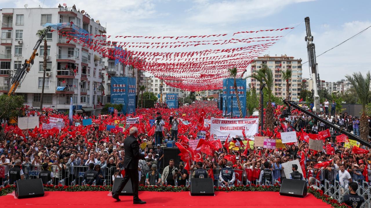 CHP Lideri ve Cumhurbaşkanı Adayı Kılıçdaroğlu Mersin’de: “5 Yılda 850 Bin Kişilik Yeni İstihdam Alanı Yaratacağız”