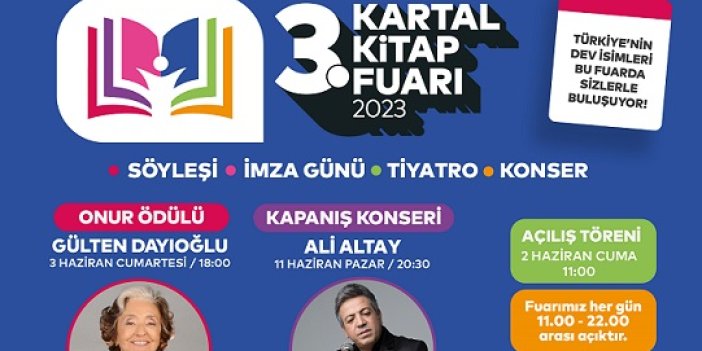 Kartal Kitap Fuarı 3. Kez Kapılarını Açıyor