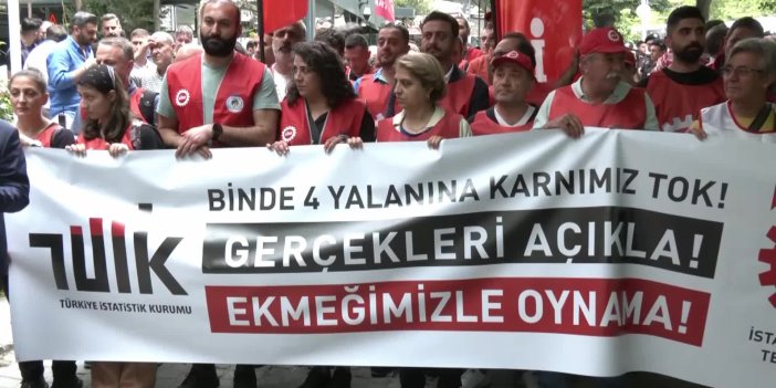 DİSK'TEN İSTANBUL'DA TÜİK ÖNÜNDE AÇIKLAMA