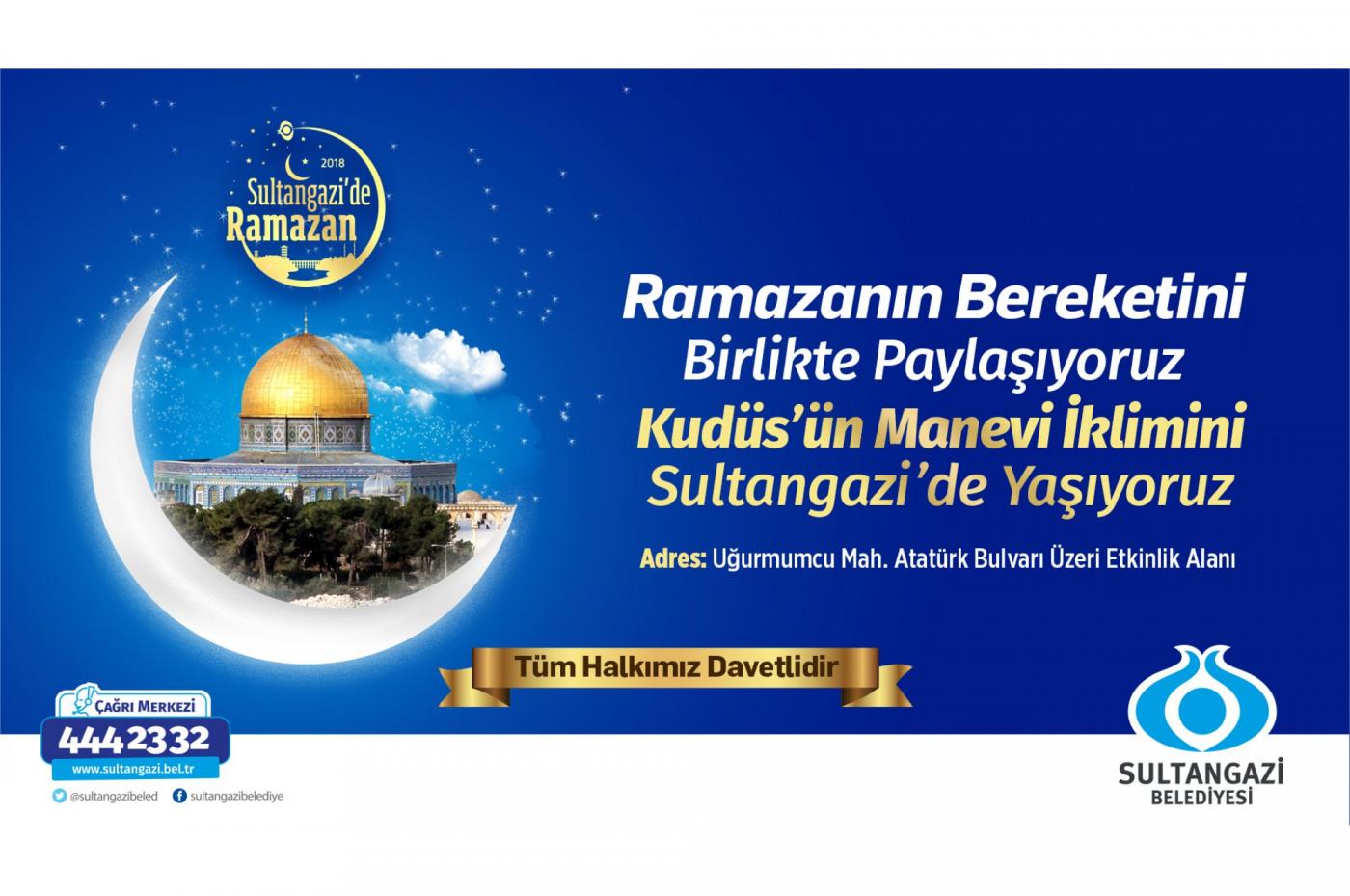 Ramazan'da Kudüs'ün Manevi İklimi Sultangazi'de Yaşanacak