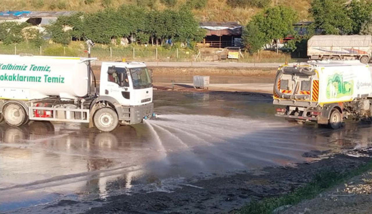 Çankaya Belediyesi Yoğun Bayram Temizliği Yaptı