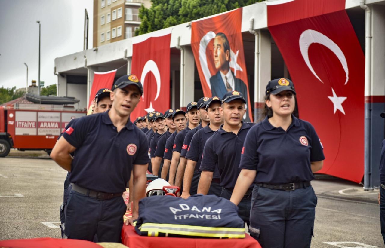 70 İtfaiye Eri Memuru Yemin Ederek Göreve Başladı