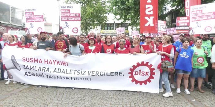 DİSK, İSTANBUL'DA ZAMLARI VE VERGİLERİ PROTESTO ETTİ