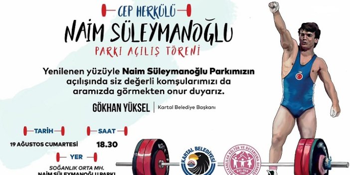 NAİM SÜLEYMANOĞLU PARKI YENİLENEN YÜZÜYLE KARTAL’DA AÇILIYOR