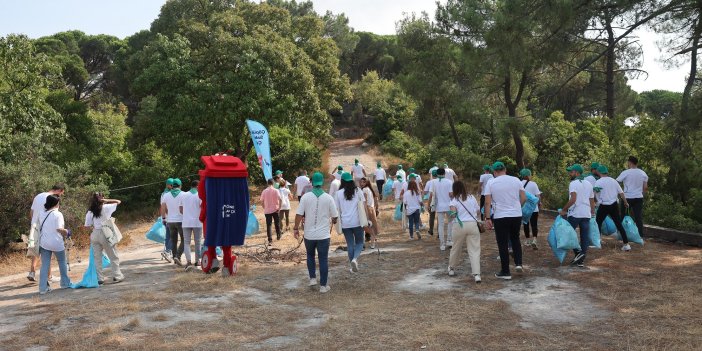 MALTEPE BELEDİYESİ BAŞIBÜYÜK ORMANLARINDAN 52 KİLOGRAM ATIK TOPLADI