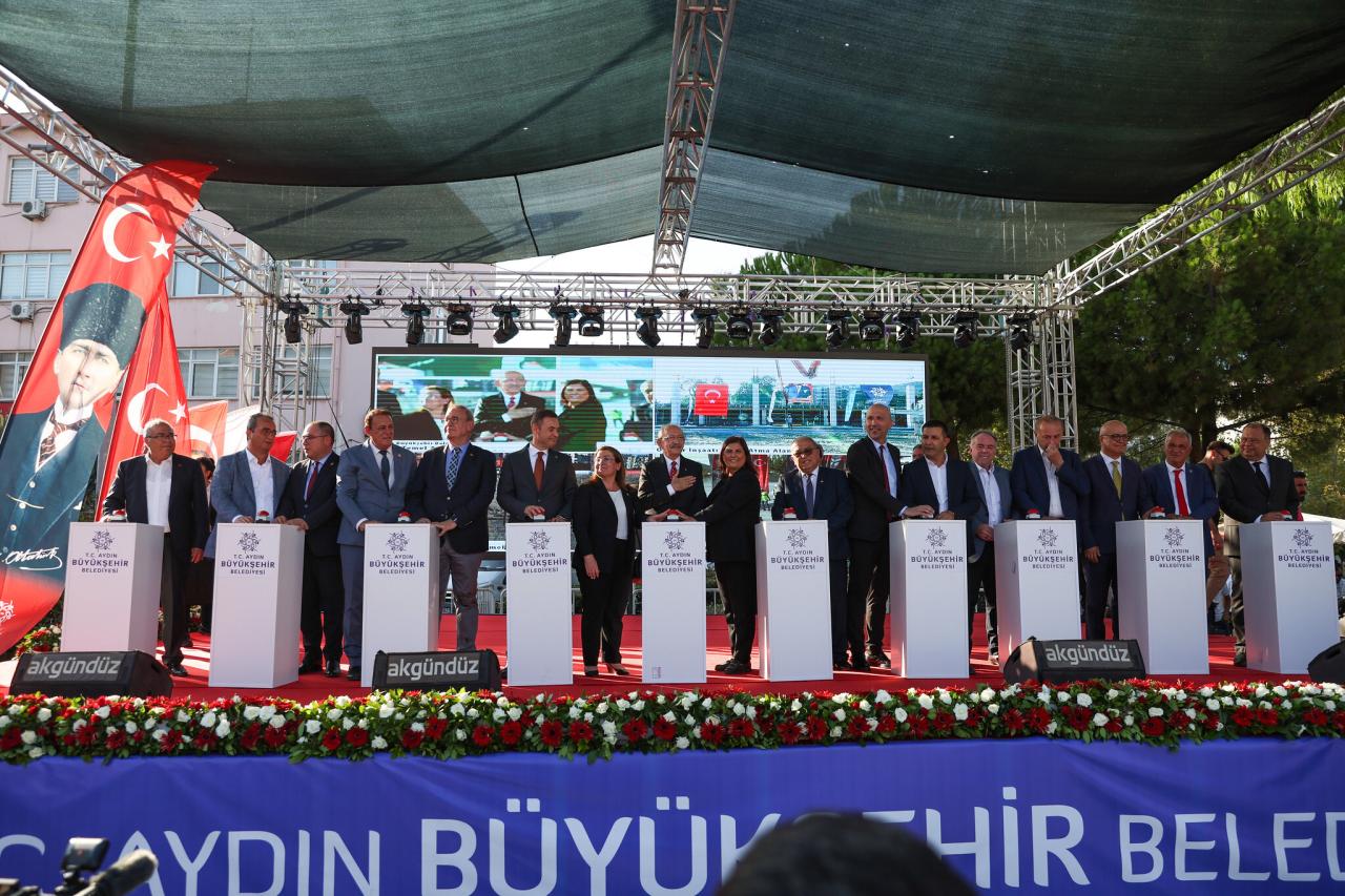 CHP Genel Başkanı Kemal Kılıçdaroğlu, Aydın Büyükşehir Belediyesi Toplu Temel Atma Törenine Katıldı