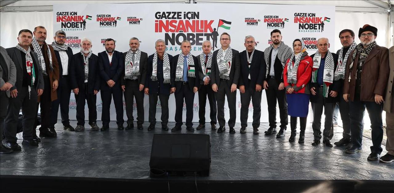 BAŞAKŞEHİR’DE GAZZE İÇİN İNSANLIK NÖBETİ BAŞLADI