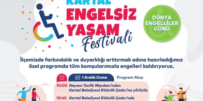 Kartal Belediyesi’nden ‘Engelsiz Yaşam Festivali’