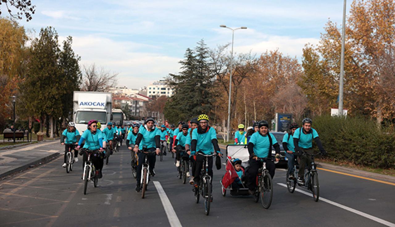 Çankaya'da Engelli Farkındalığı İçin Pedalladılar