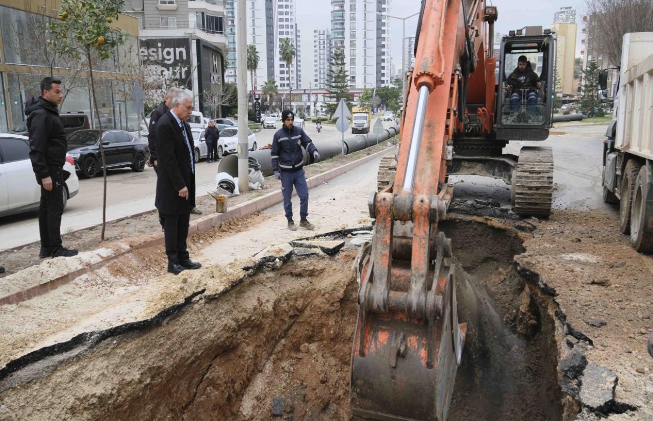 6 Mahallede Su Kesintilerine Neden Olan Hattın Yenilenmesiyle, Bölgedeki Arıza ve Su Kesintileri Ortadan Kalkacak