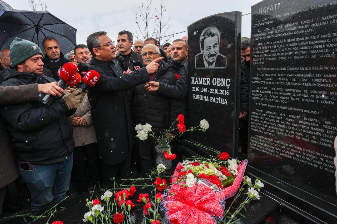 Cumhuriyet Halk Partisi Genel Başkanı Özgür Özel, Tunceli’de: “Kamer Genç Hepimizin En Cesuruydu”