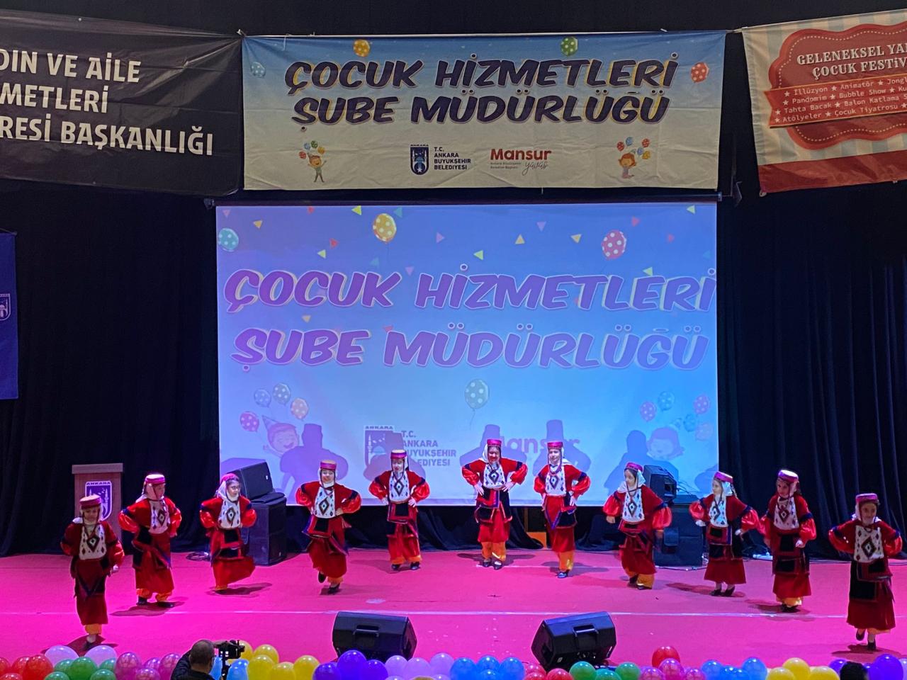 ANKARA BÜYÜKŞEHİR BELEDİYESİ GELENEKSEL YARIYIL ÇOCUK FESTİVALİNE EV SAHİPLİĞİ YAPTI