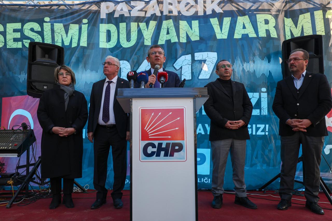 CHP Lideri Özgür Özel, Pazarcık’ta Konuştu: “AKP, Bütçeyi Depreme Dirençli Kentler Yaratmak İçin Harcamadı”