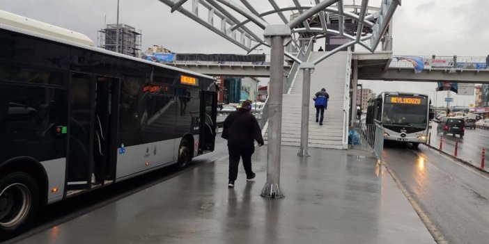 YENİLENEN BEŞYOL YAYA ÜST GEÇİDİ VE METROBÜS DURAĞI KULLANIMA AÇILDI