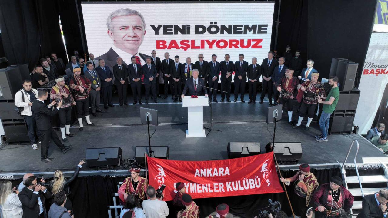 ANKARA BÜYÜKŞEHİR BELEDİYESİNDE MANSUR YAVAŞ İLE İKİNCİ DÖNEM COŞKUYLA BAŞLADI