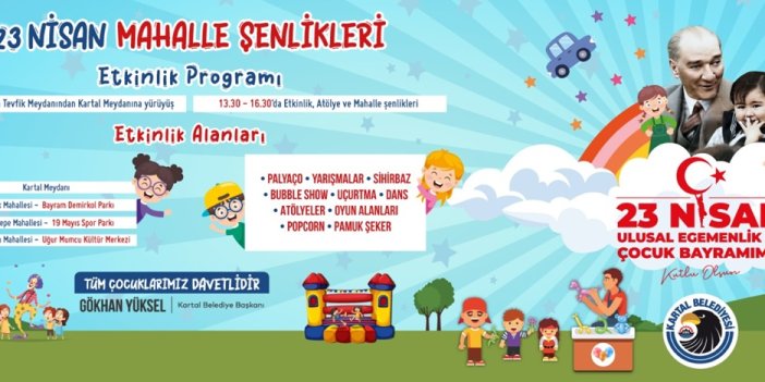 Kartallı Çocuklar 23 Nisan’ı Mahalle Şenlikleriyle Kutlayacak