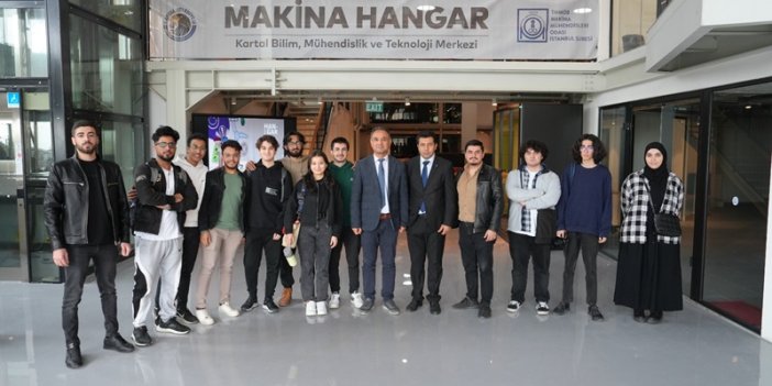 Erasmus Öğrencilerinden Bilim, Mühendislik ve Teknoloji Merkezi Makine Hangar’a Ziyaret