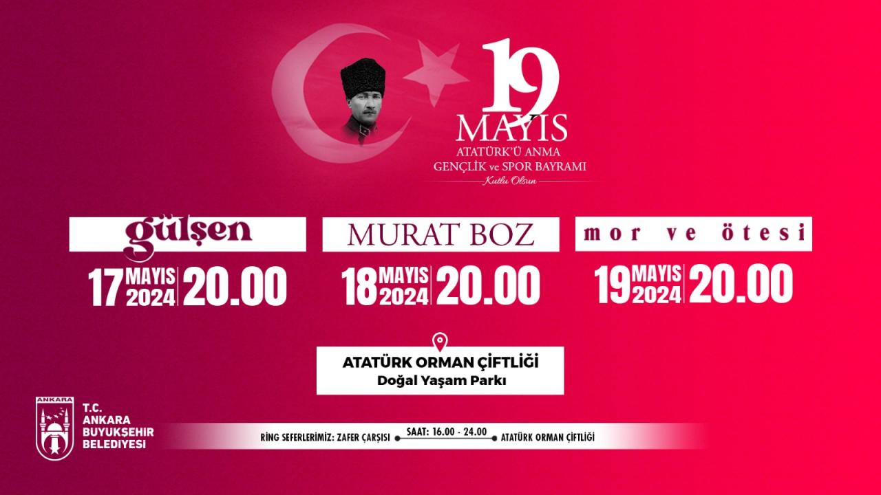 19 MAYIS BAŞKENTTE BÜYÜK BİR COŞKUYLA KUTLANACAK