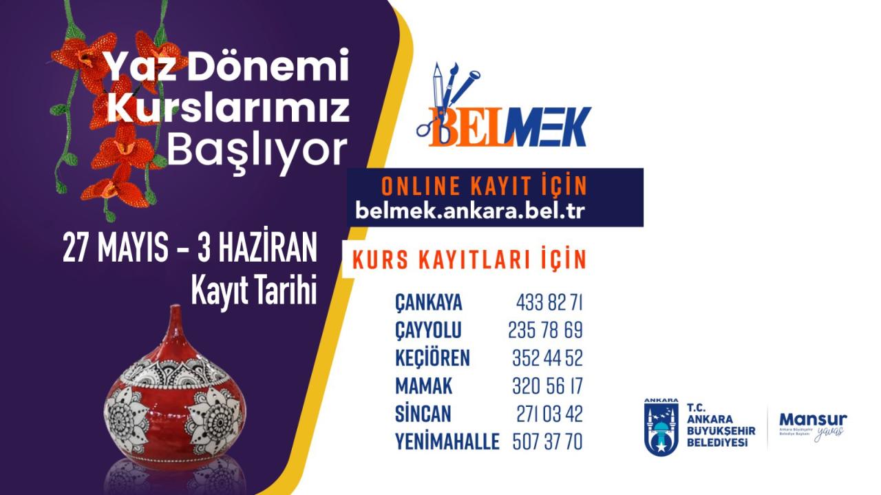 BELMEK’TE YENİ DÖNEM KURS KAYITLARI BAŞLADI